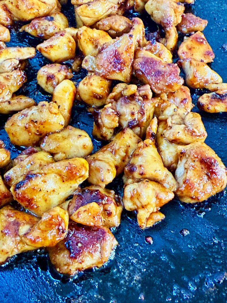 Blackstone Honey Sriracha Chicken Bites
