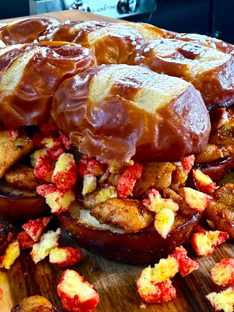 Blackstone Sriracha Honey Chicken Sliders