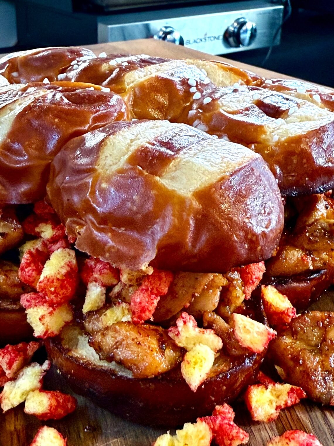 Blackstone Sriracha Honey Chicken Sliders