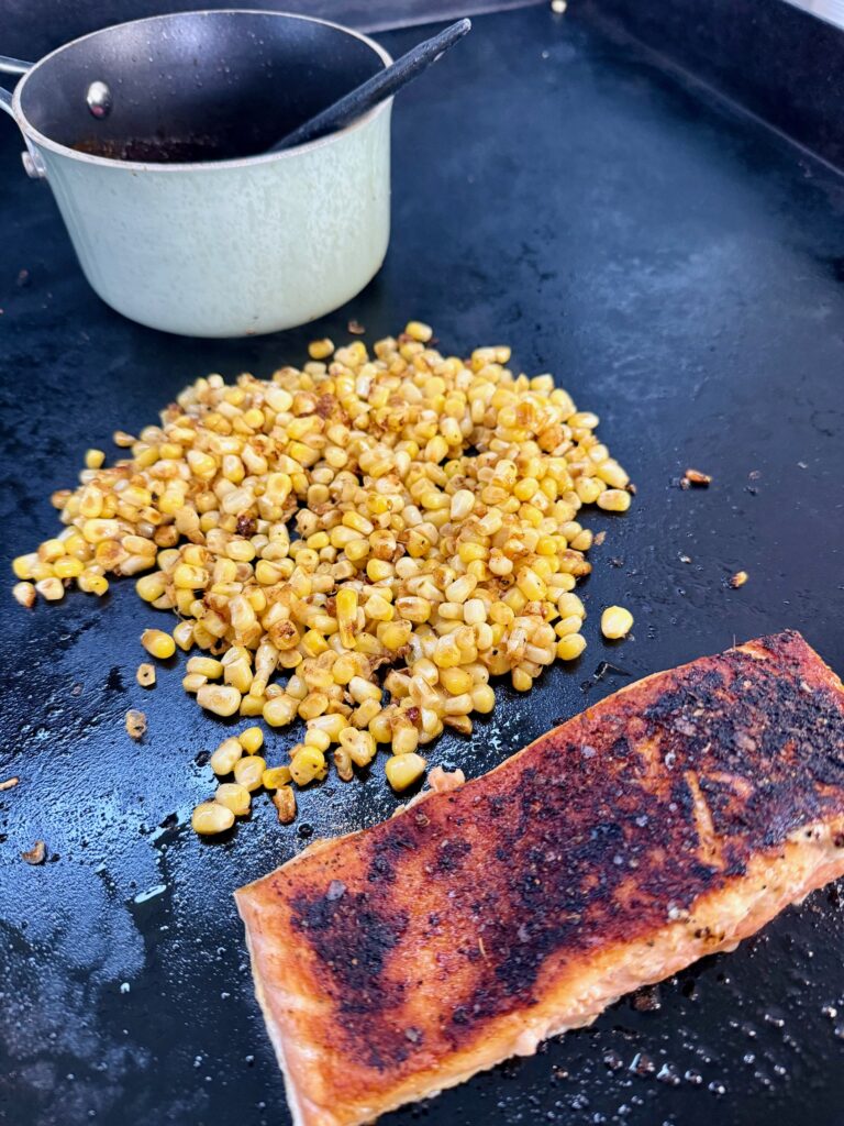 Blackstone BBQ Whiskey Salmon Bowls