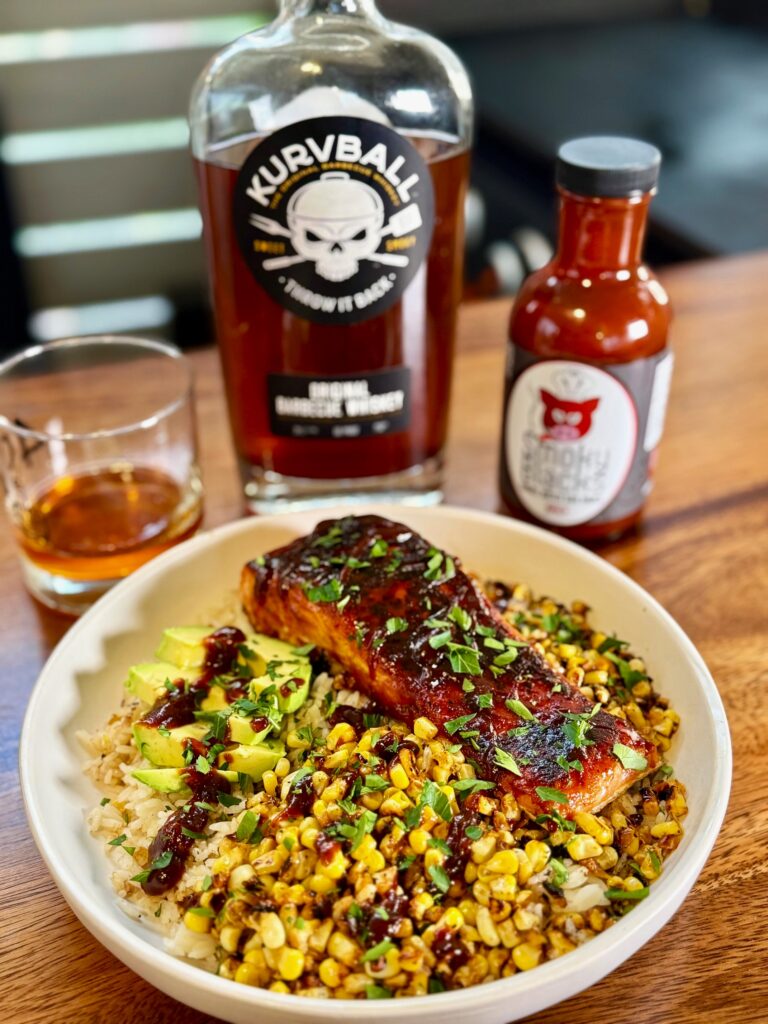 Blackstone BBQ Whiskey Salmon Bowls