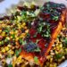 Blackstone BBQ Whiskey Salmon Bowls