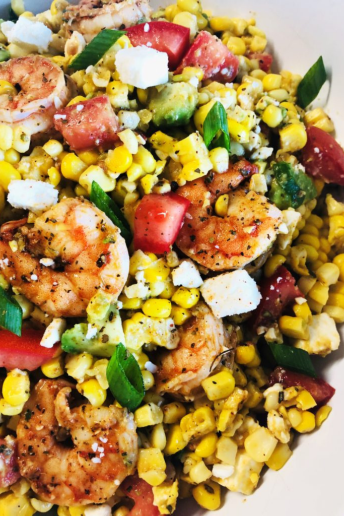 Blackstone Cajun Shrimp and Corn Salad