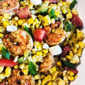Blackstone Cajun Shrimp and Corn Salad