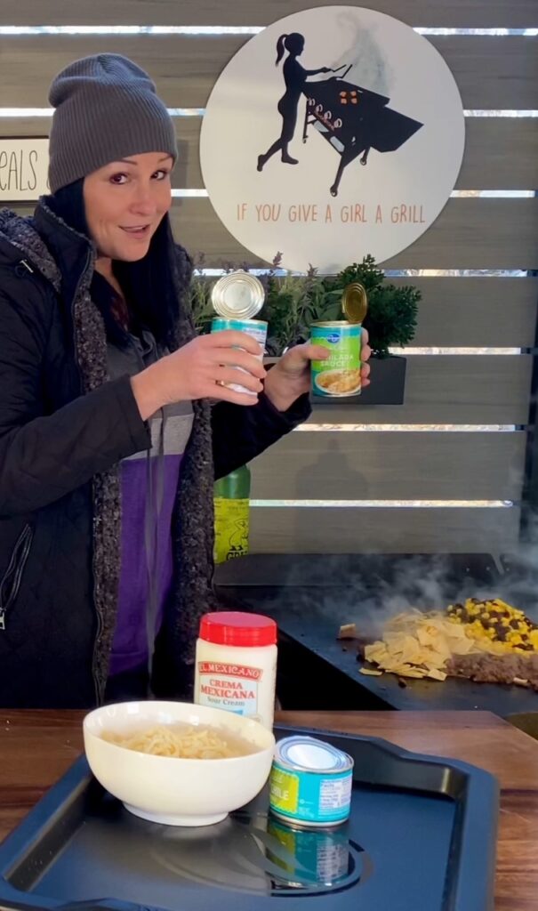 adding enchilada sauce