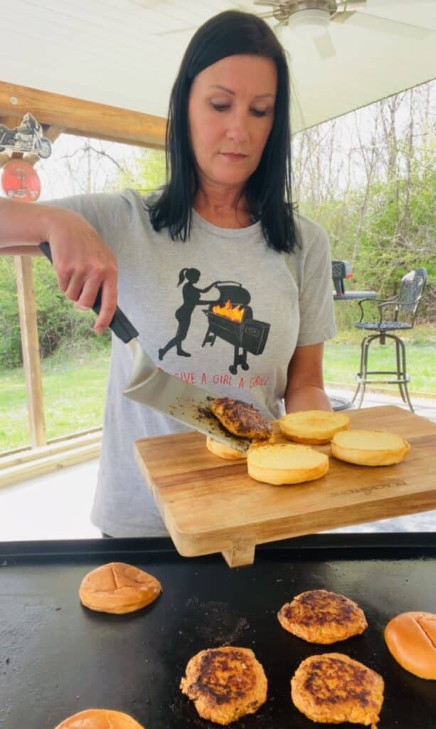 building the burgers