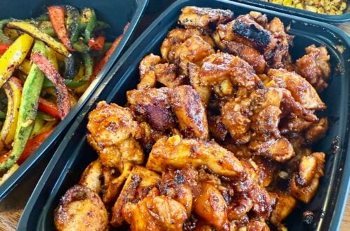 Blackstone BBQ Chicken and Veggie Meal Prep