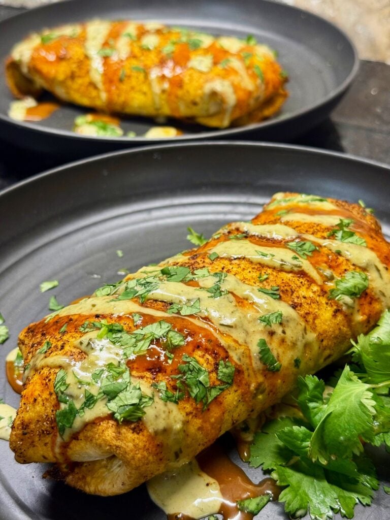 Blackstone BBQ Chicken Burritos