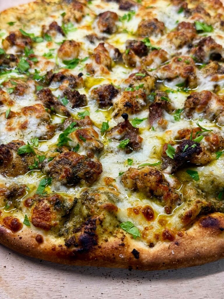 Steak and Lobster Outdoor Pizza