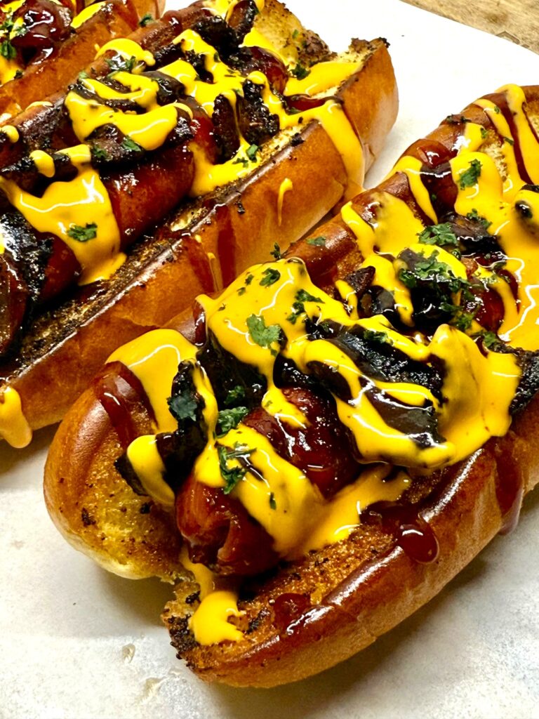 Blackstone BBQ Whiskey Bacon Slotdogs