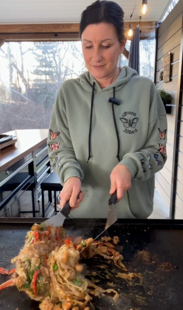 Blackstone Low Carb Peanut Chicken Noodles