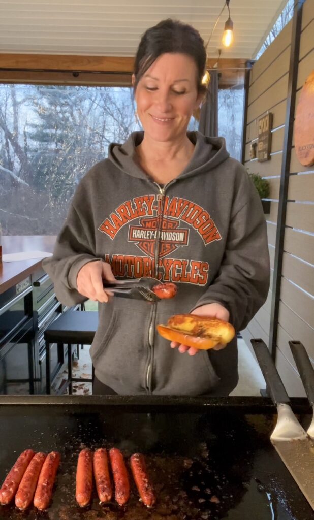 Blackstone BBQ Whiskey Bacon Slotdogs