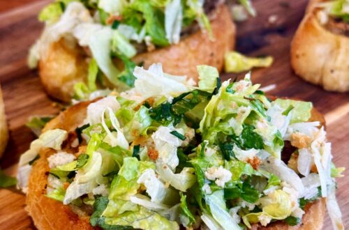 Blackstone Chicken Caesar Garlic Toast