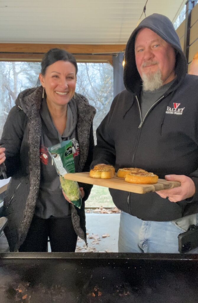 Blackstone Chicken Caesar Garlic Toast