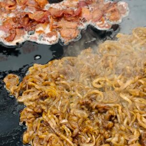 Blackstone Caramelized Onions and Bacon