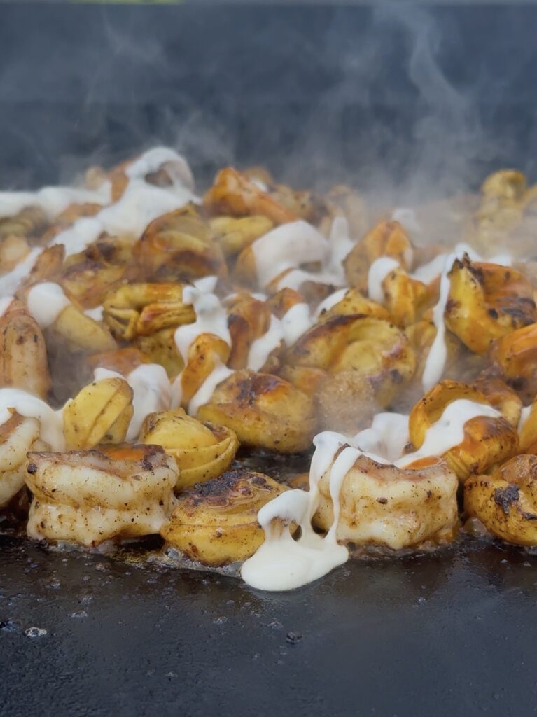 Blackstone Hot Honey Buffalo Shrimp Tortellini