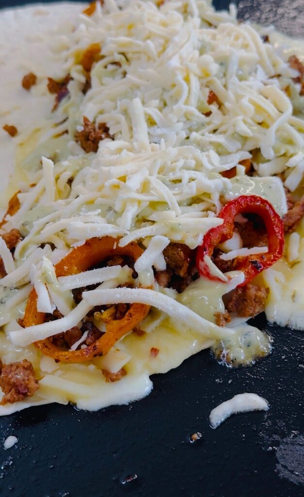 Blackstone Taco and Sweet Pepper Quesadillas