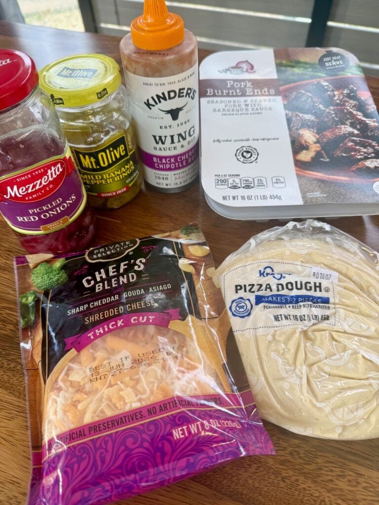 ingredients for the pizza