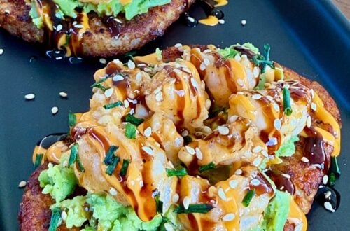 Blackstone Spicy Shrimp Loaded Hash Browns