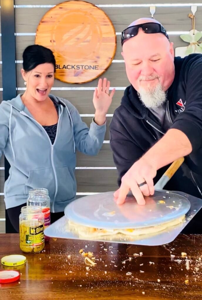 BBQ Pork Burnt End Outdoor Pizza