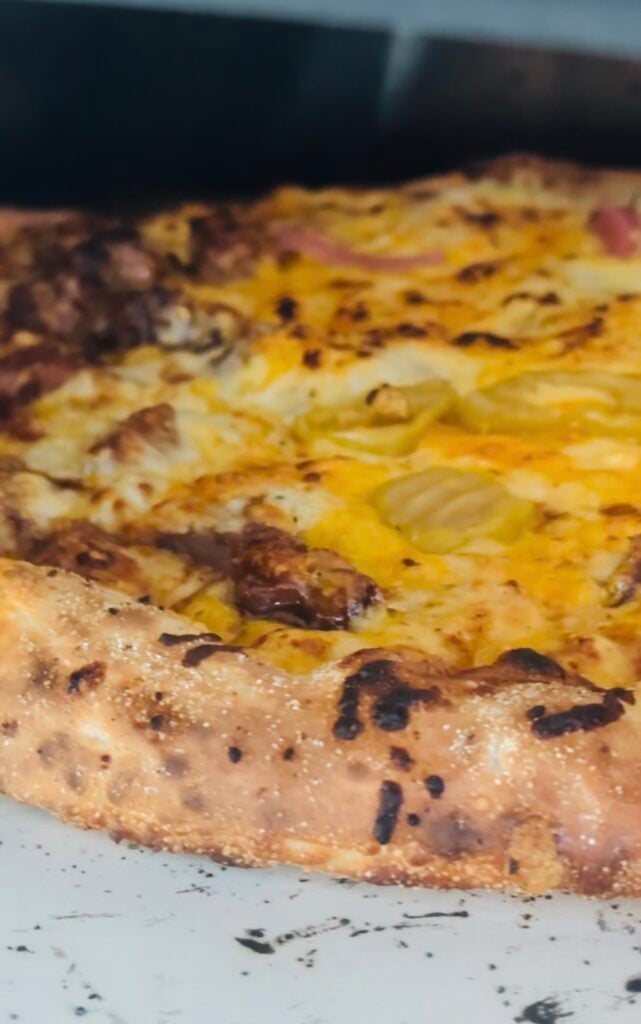 BBQ Pork Burnt End Outdoor Pizza
