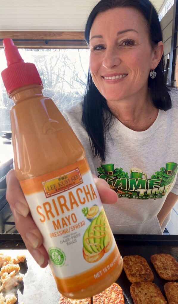 Blackstone Spicy Shrimp Loaded Hash Browns