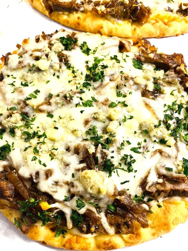 Steak and Caramelized Onion Flatbreads