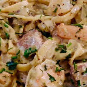 Blackstone Lemon Pesto Surf and Turf Alfredo