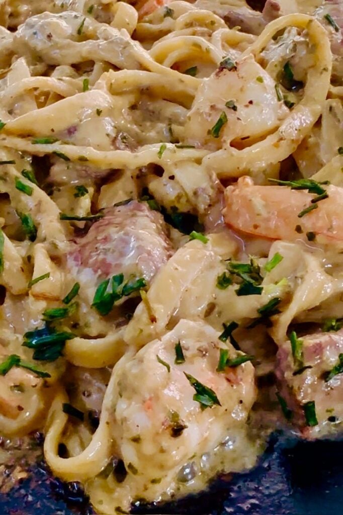 Blackstone Lemon Pesto Surf and Turf Alfredo