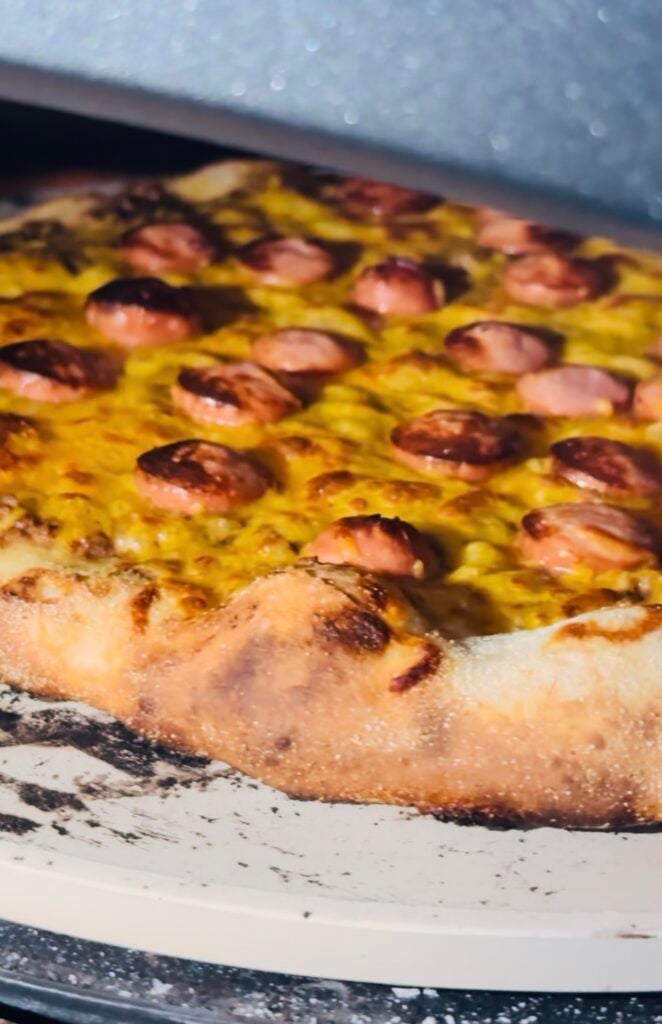 Chili Cheese Dog Outdoor Pizza
