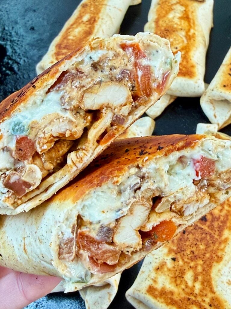 Blackstone Meal Prep Greek Chicken Wraps