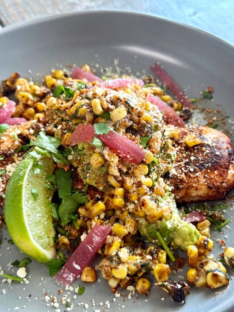 Blackstone Guacamole Street Corn Chicken