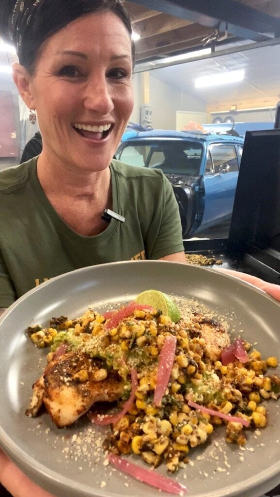 Blackstone Guacamole Street Corn Chicken