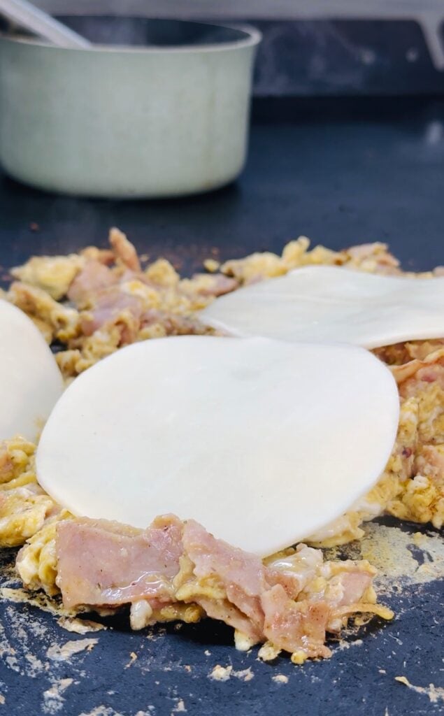 Blackstone Eggs Benedict Chopped Sandwiches