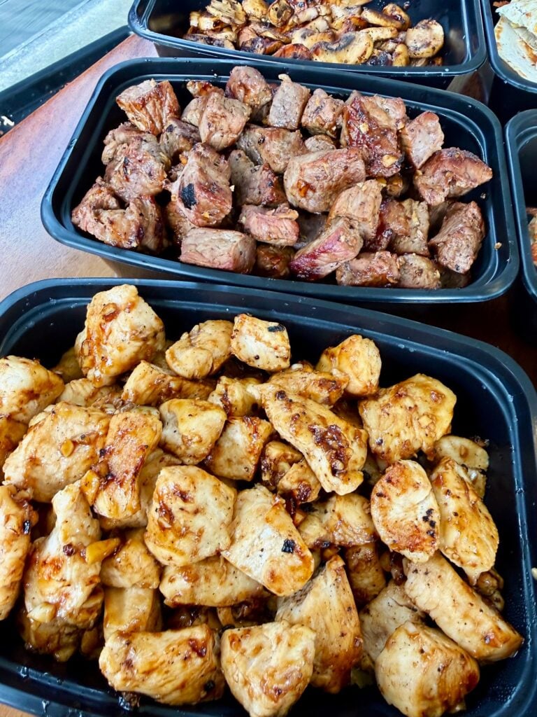 Blackstone Meal Prep Teriyaki Chicken Steak & Mushrooms