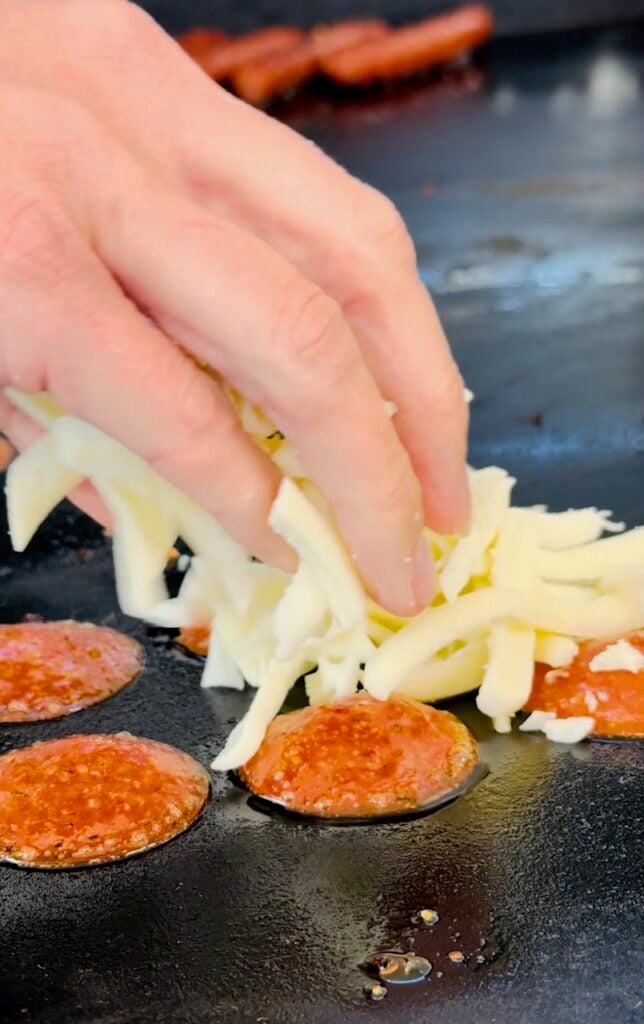 Blackstone Pepperoni Pizza Slotdogs cheesy bun