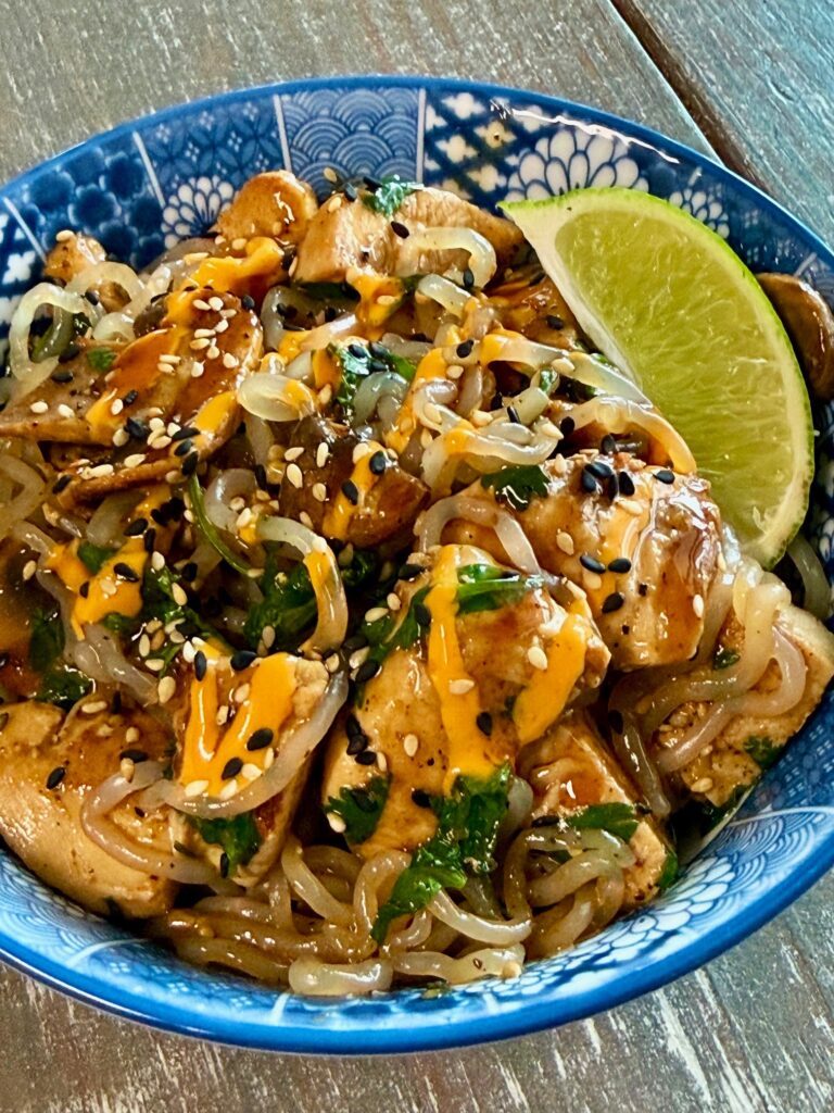 Chicken Shirataki Noodle Bowls