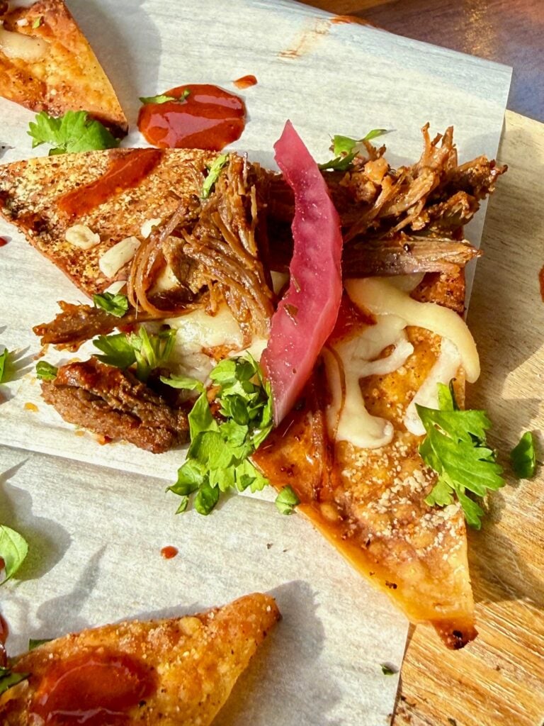 Blackstone Birria Wonton Nachos