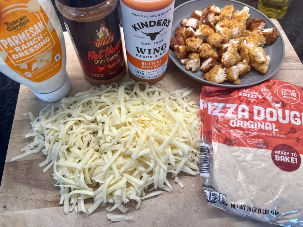 ingredients for the pizza
