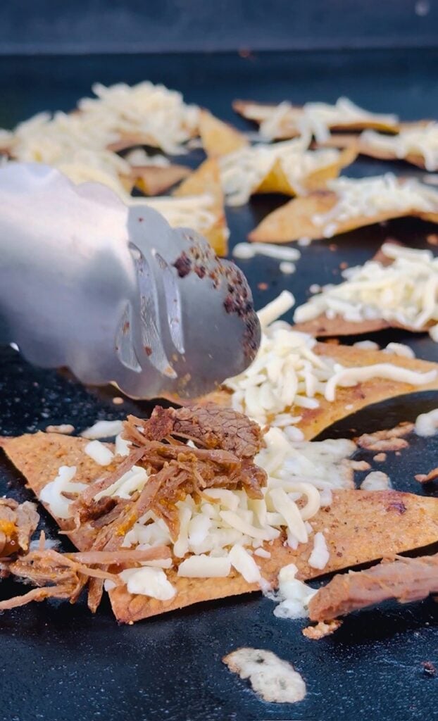 Blackstone Birria Wonton Nachos