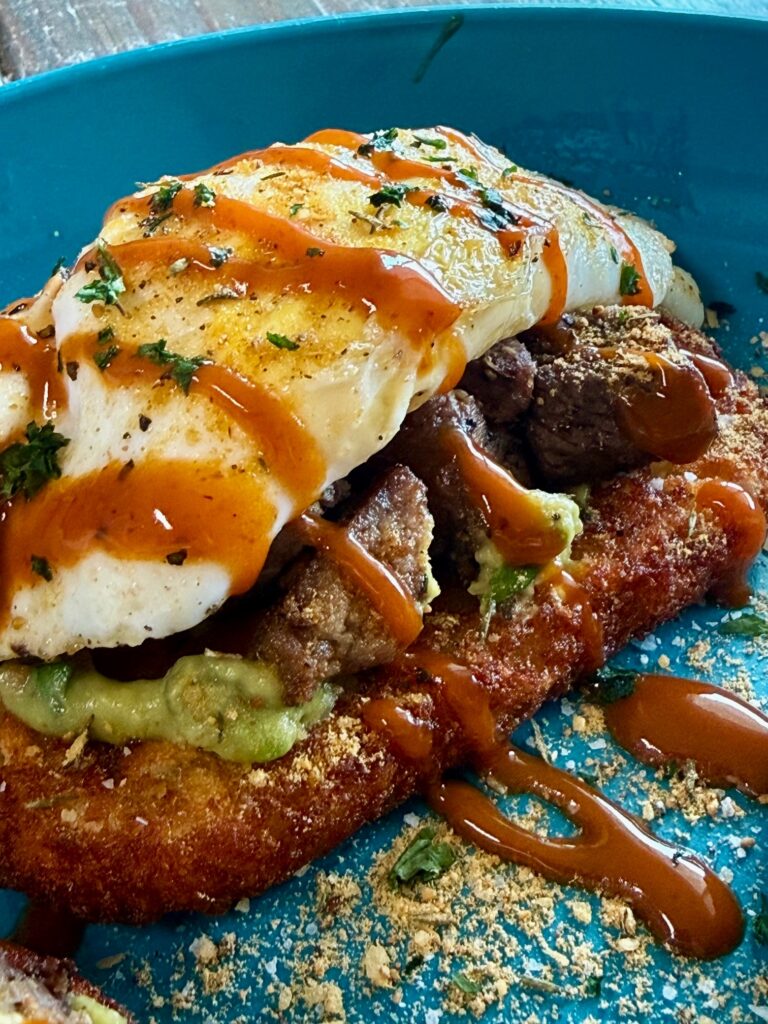 Steak and Egg Loaded Hash Browns