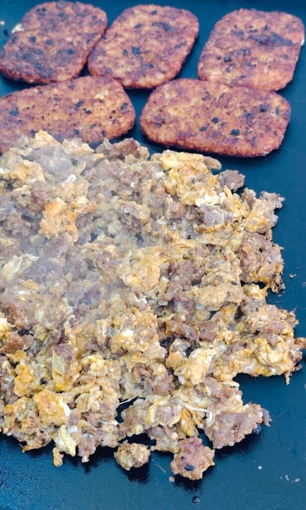 filling for Blackstone Breakfast Chorizo Crunchwraps