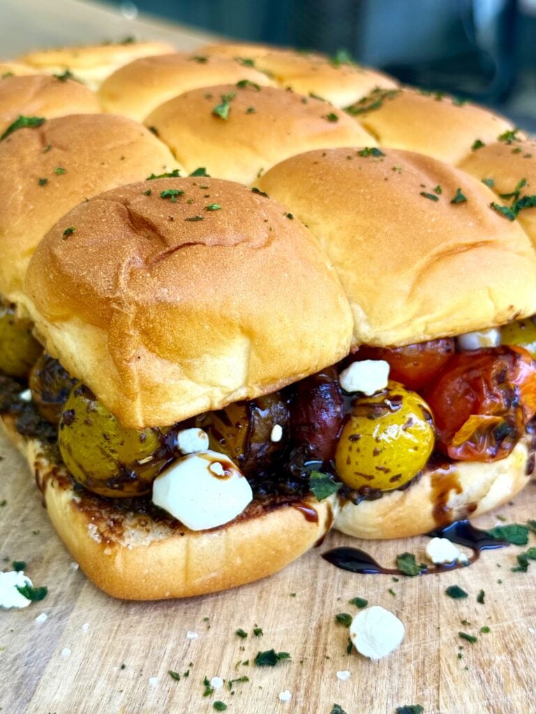 Blackstone Griddle Caprese Sliders