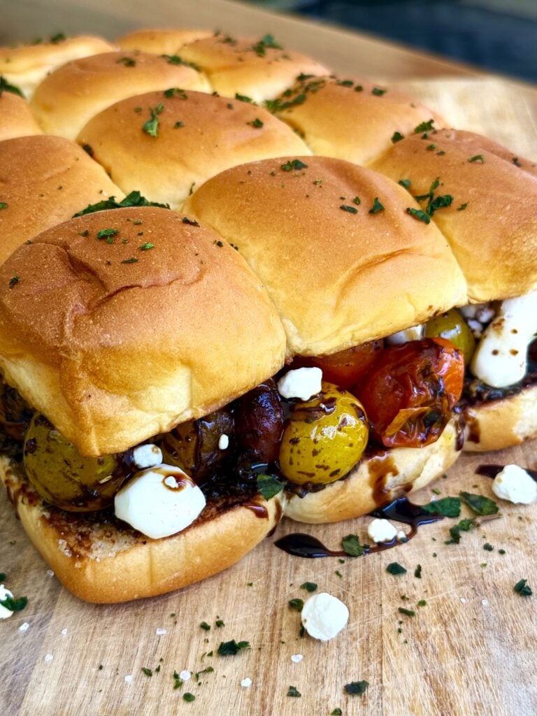 Blackstone Griddle Caprese Sliders
