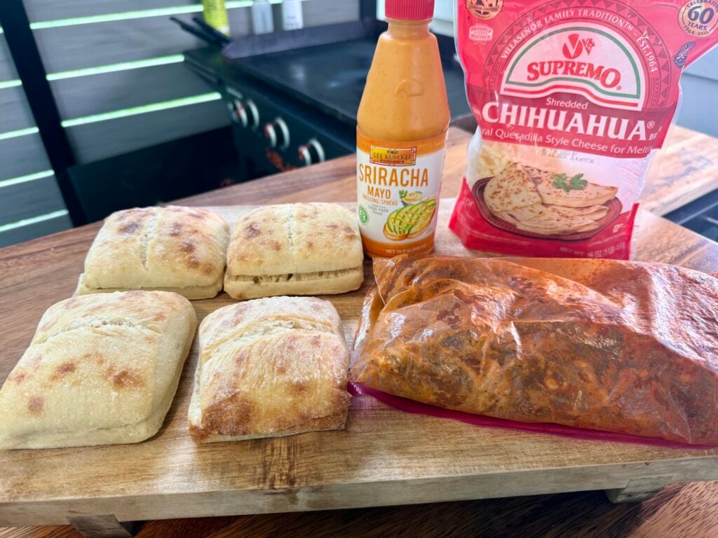 ingredients for the griddle recipe