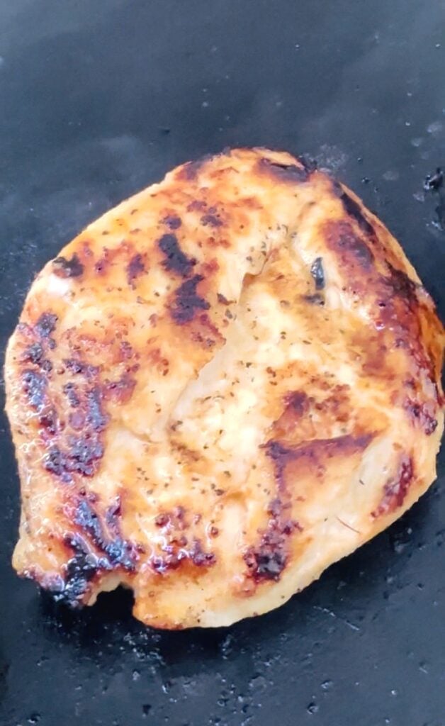 chicken on the griddle