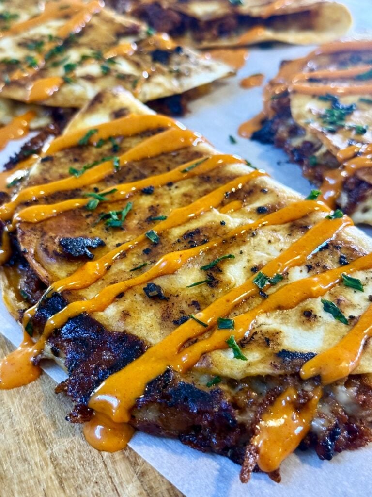 Blackstone Korean Pork Quesadillas