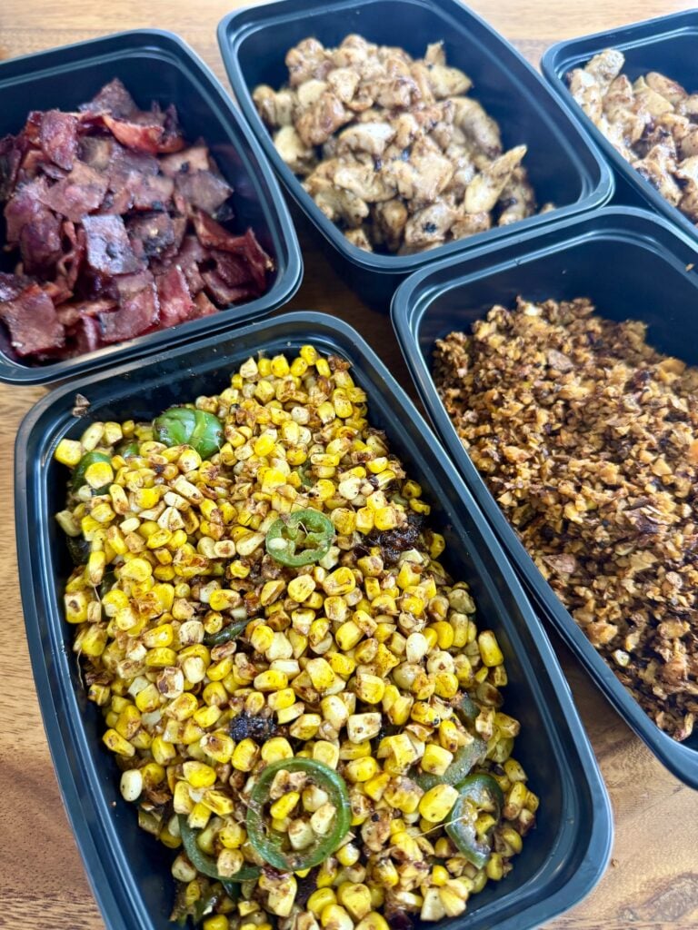 Blackstone Chicken Sweet Potato & Corn Meal Prep