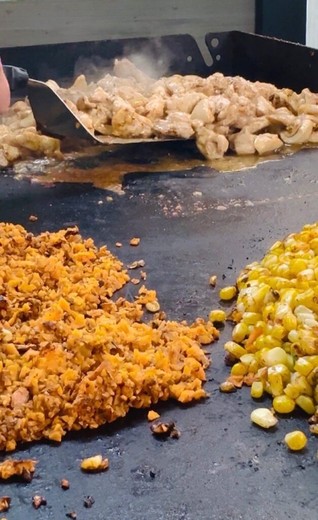 Blackstone Chicken Sweet Potato & Corn Meal Prep