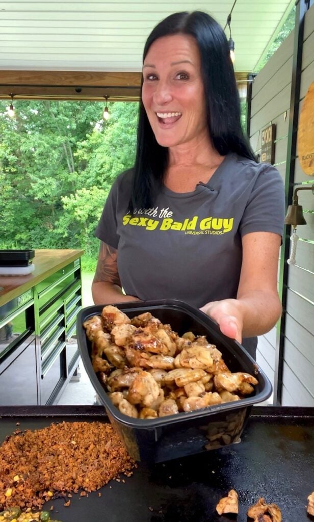 chicken meal prepped for the recipe
